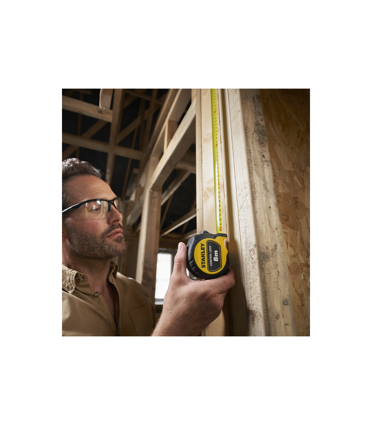 Mètre double mesure magnétique 8 m x 25 mm CONTROL-LOCK STANLEY