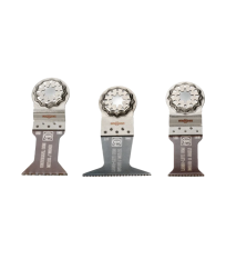 Coffret 3 lames de scie E-Cut Starlock bois et métal FEIN