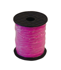 Bobine tresse fluo rose 1,5 mm x 200 m avec flasque MONDELIN