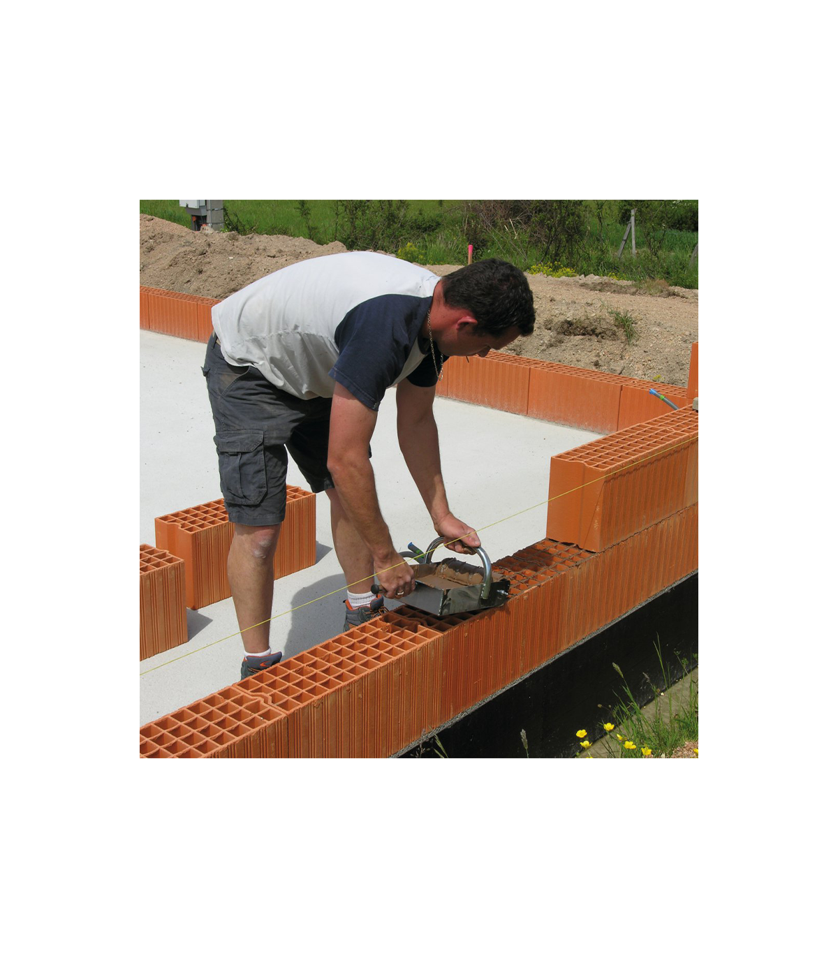 Rouleau applicateur de colle pour briques monomur 20 cm MONDELIN