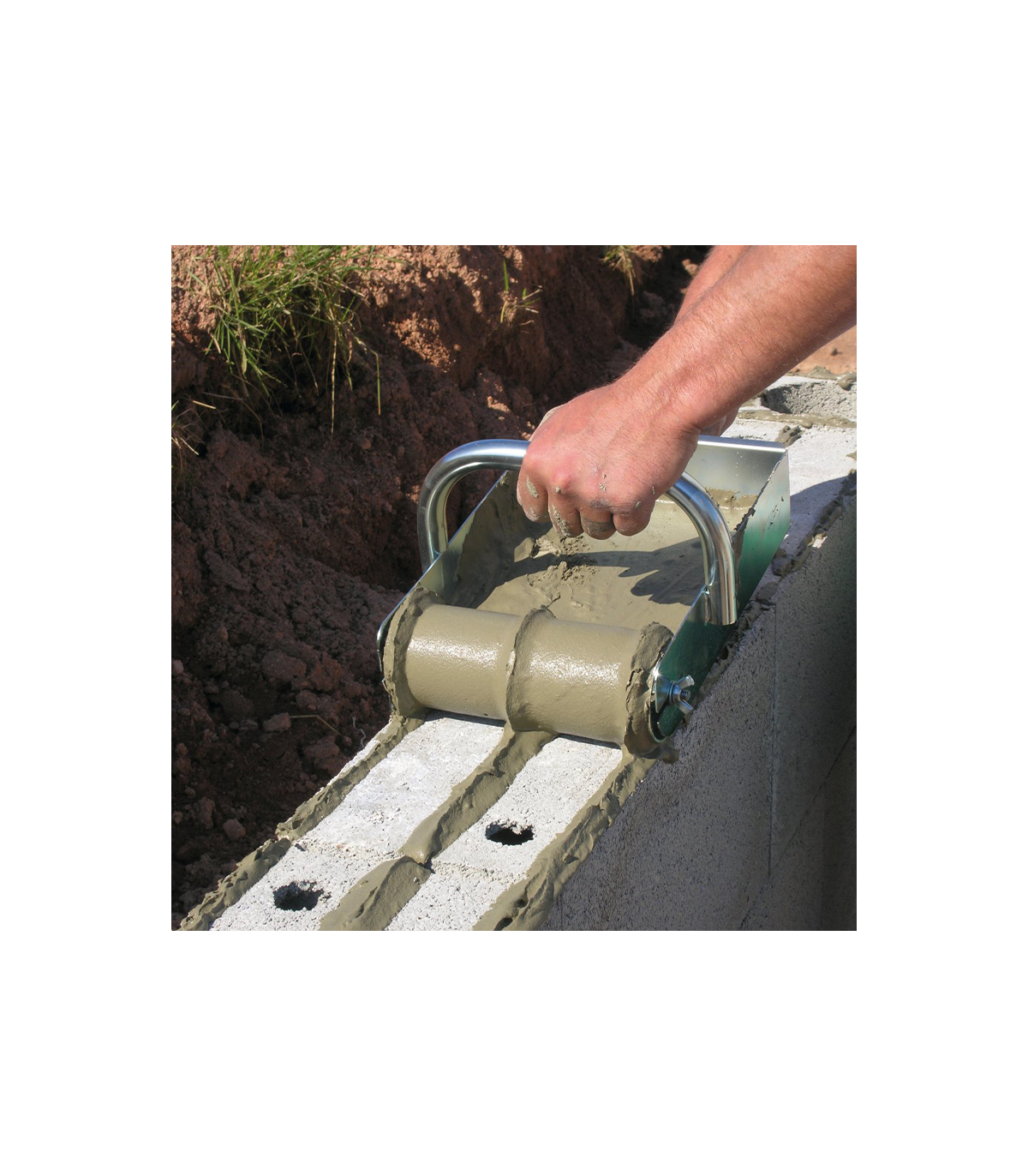 Rouleau applicateur de colle pour blocs béton rectifiés 20 cm MONDELIN