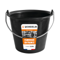 Seau Prochok noir 12L anse 6,8mm MONDELIN