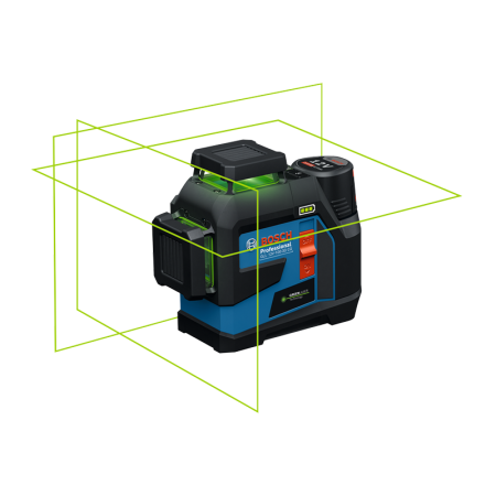 Laser lignes vert 360° GLL 12V-100-33 CG + Trepied BT 150 + batterie GBA 2 Ah + Chargeur GAL 12V-40 BOSCH