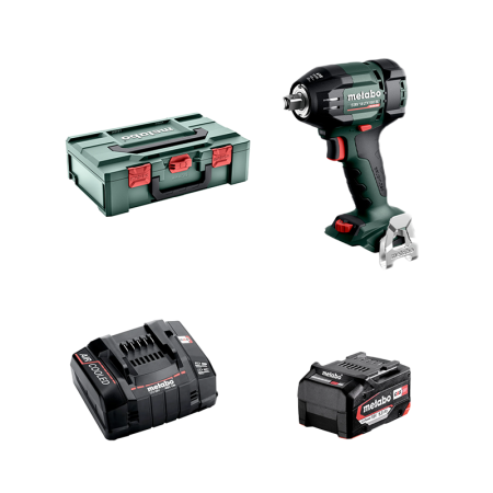 Visseuse à chocs 18V SSW 18 LTX 550 BL + 1 batterie 18V 5,2 Ah + 1 chargeur ASC 145 METABO