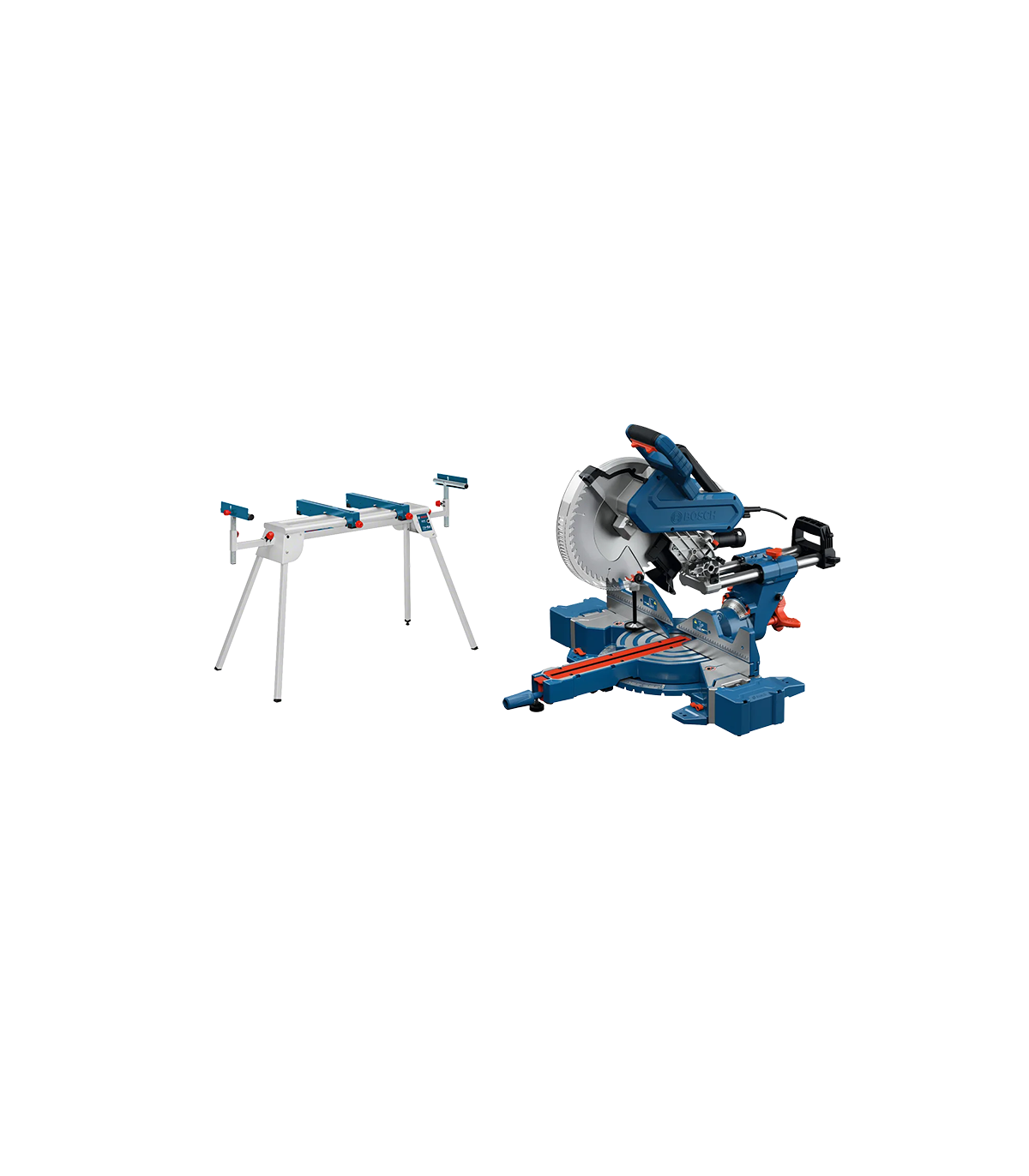 Scie à onglet radiale Ø305 mm GCM 340-305 D + Piètement GTA 2600 BOSCH
