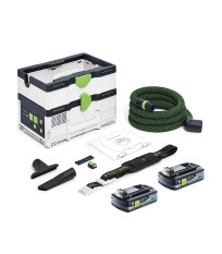 Aspirateur sans fil CTLC SYS BASIC + 2 batteries 18V 4 Ah FESTOOL