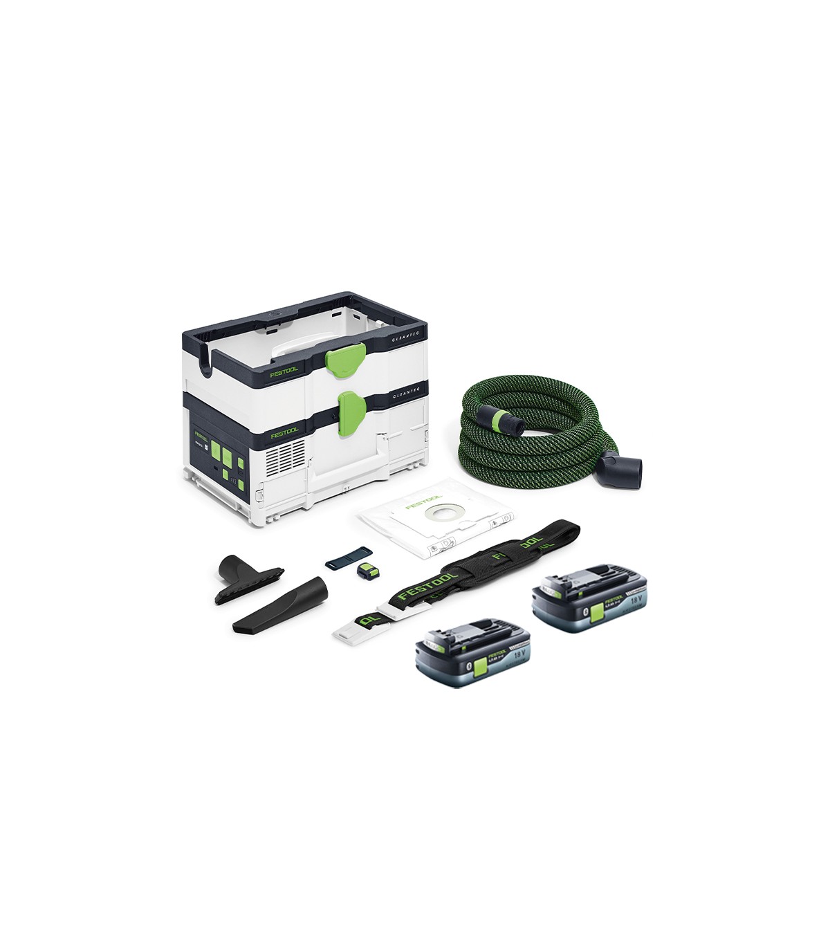 Aspirateur sans fil CTLC SYS BASIC + 2 batteries 18V 4 Ah FESTOOL
