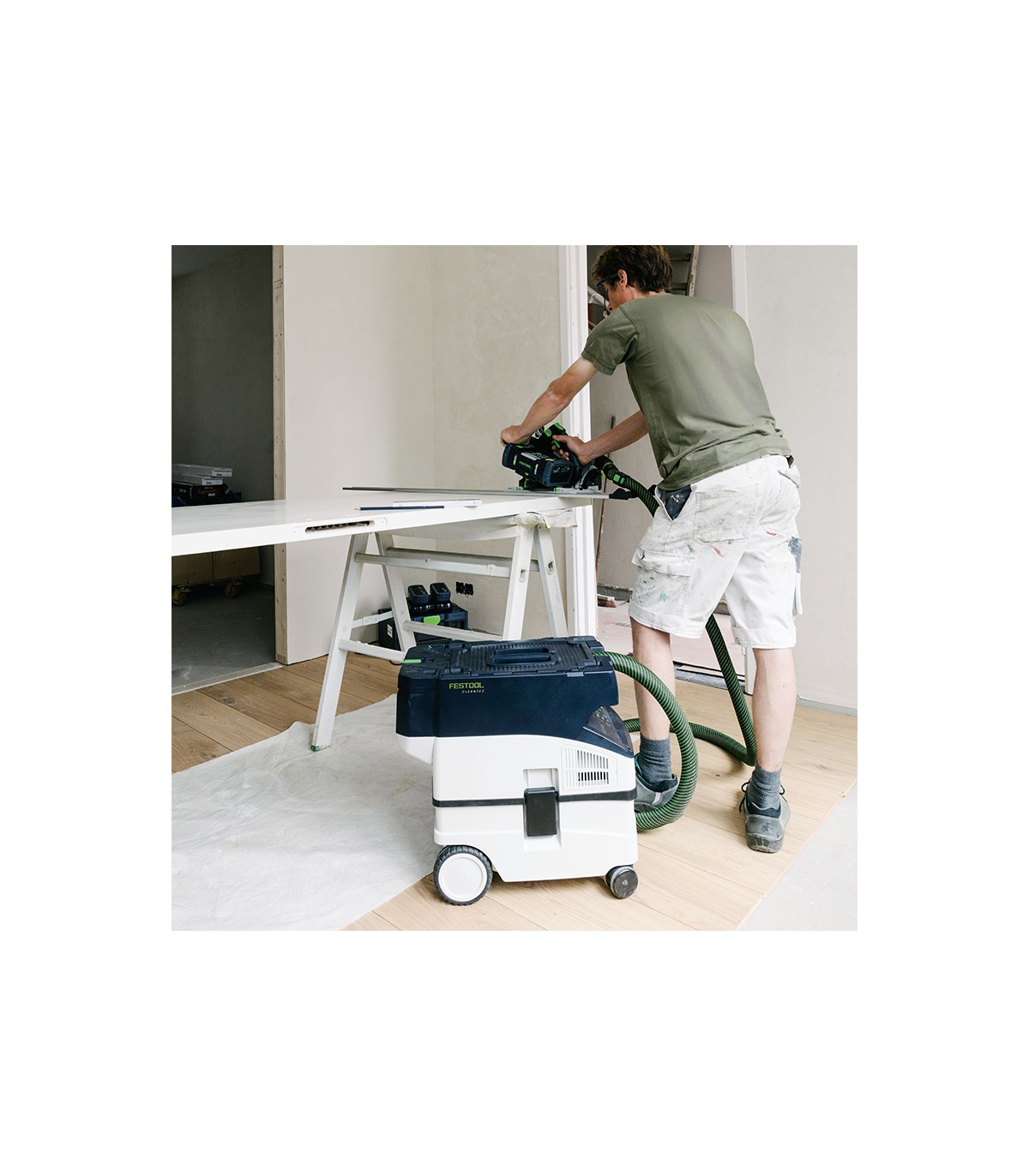 Aspirateur sans fil CTMC MIDI CLEANTEC I-Basic + 2 batteries 18V 5 Ah FESTOOL