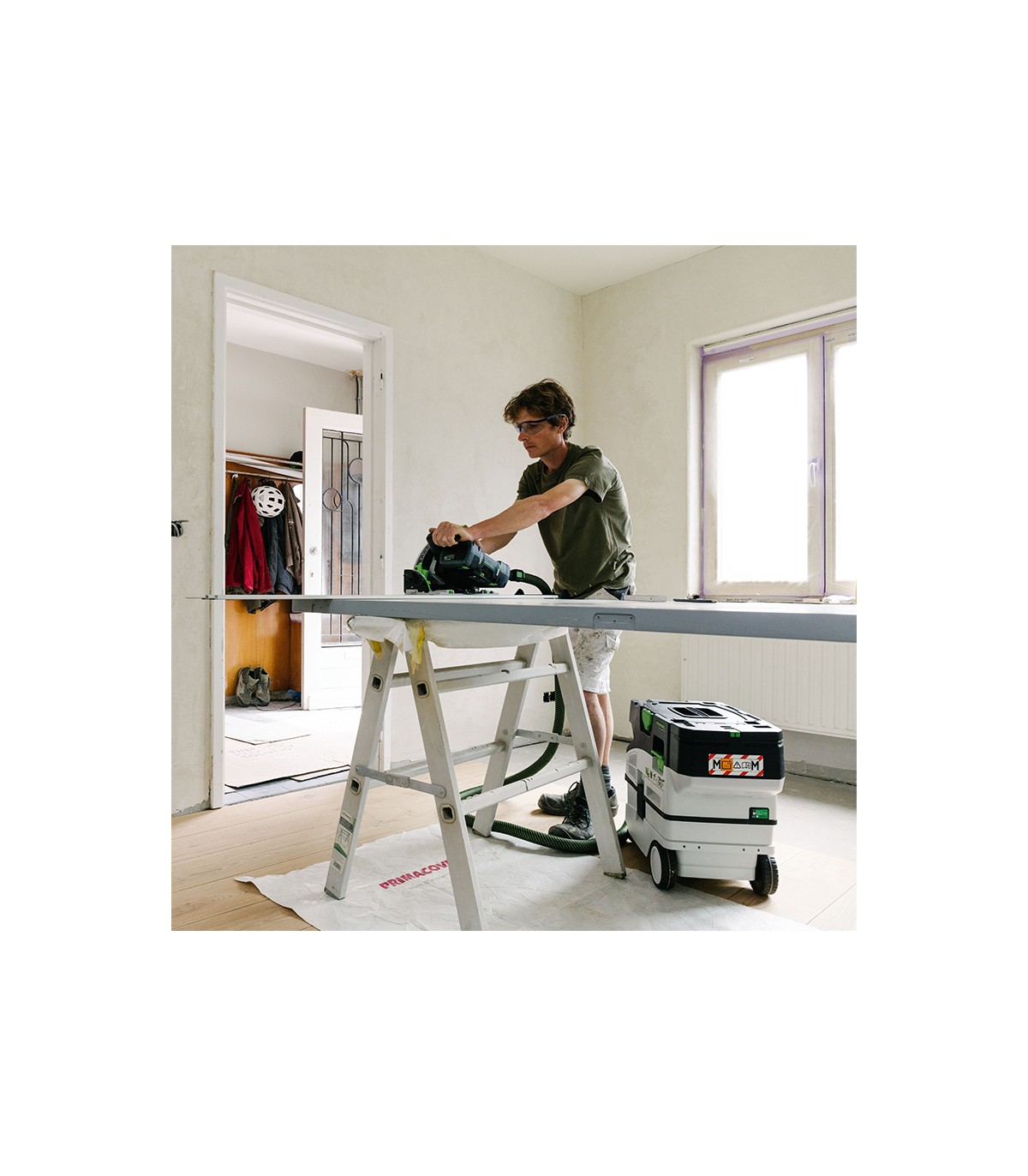 Aspirateur sans fil CTMC MIDI CLEANTEC I-Basic + 2 batteries 18V 5 Ah FESTOOL
