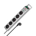 Multiprise Super-Solid 5 prises avec interrupteur et parasurtenseur 13500A BRENNENSTUHL