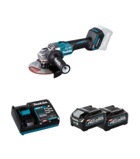 Meuleuse Ø150mm 40V GA035GZ + 2 batteries 40V 4 Ah + chargeur rapide DC40RA MAKITA