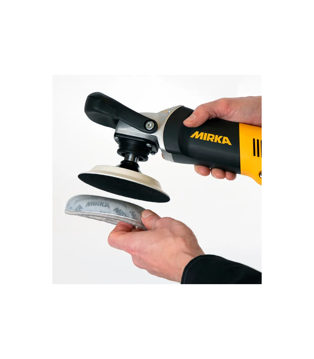 Lot de 2 peau de mouton bouclée Ø 150 mm auto-agrippante MIRKA