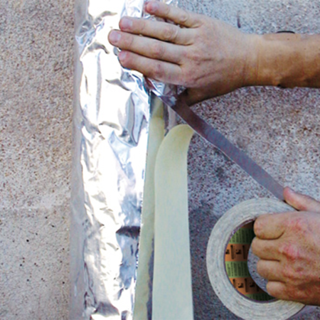 Ruban adhésif "333" 40µ 110°C Aluminium  50mm x 50m BARNIER