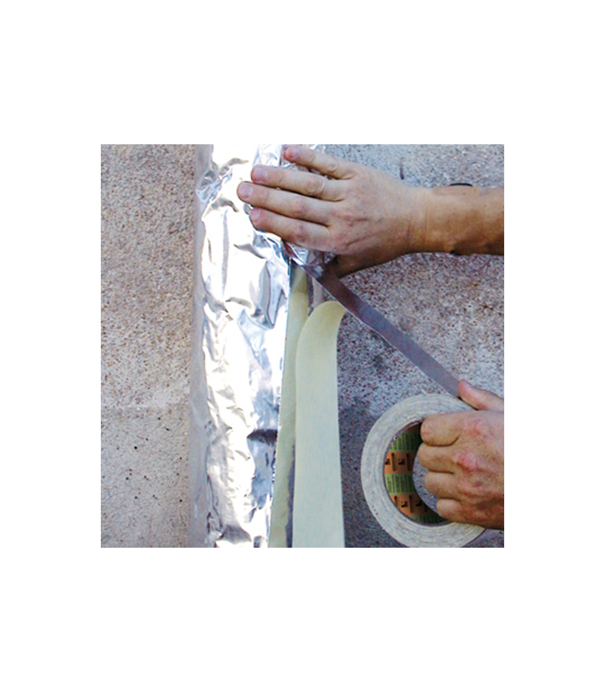 Ruban adhésif "333" 40µ 110°C Aluminium  50mm x 50m BARNIER
