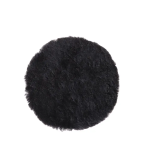 Peau de mouton Ø 150 mm noire MIRKA