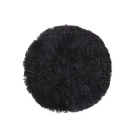 Peau de mouton Ø 150 mm noire MIRKA