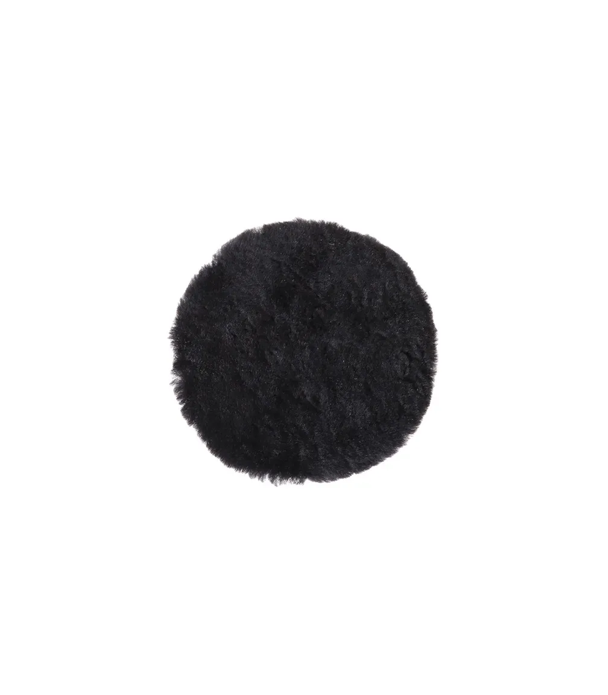 Peau de mouton Ø 150 mm noire MIRKA
