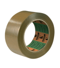Ruban adhésif "1253" PP pour emballage silencieux Havane 50mm x 100m BARNIER