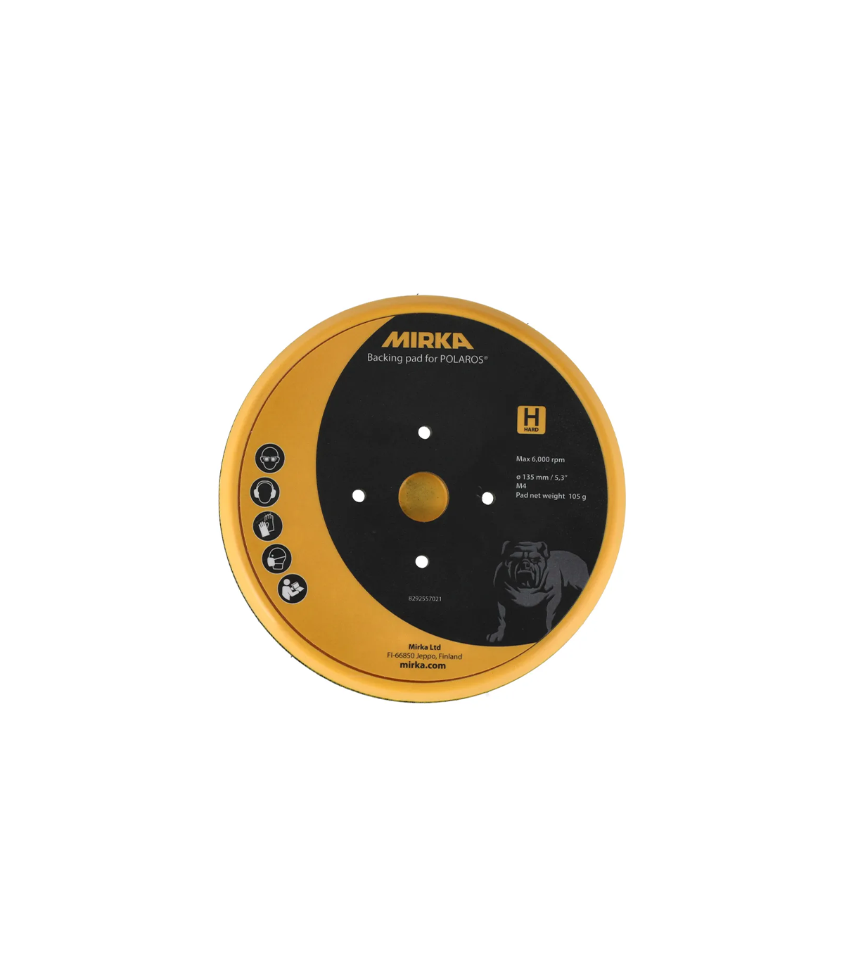 Plateau de lustrage pour POLAROS Ø 135 mm rigide MIRKA