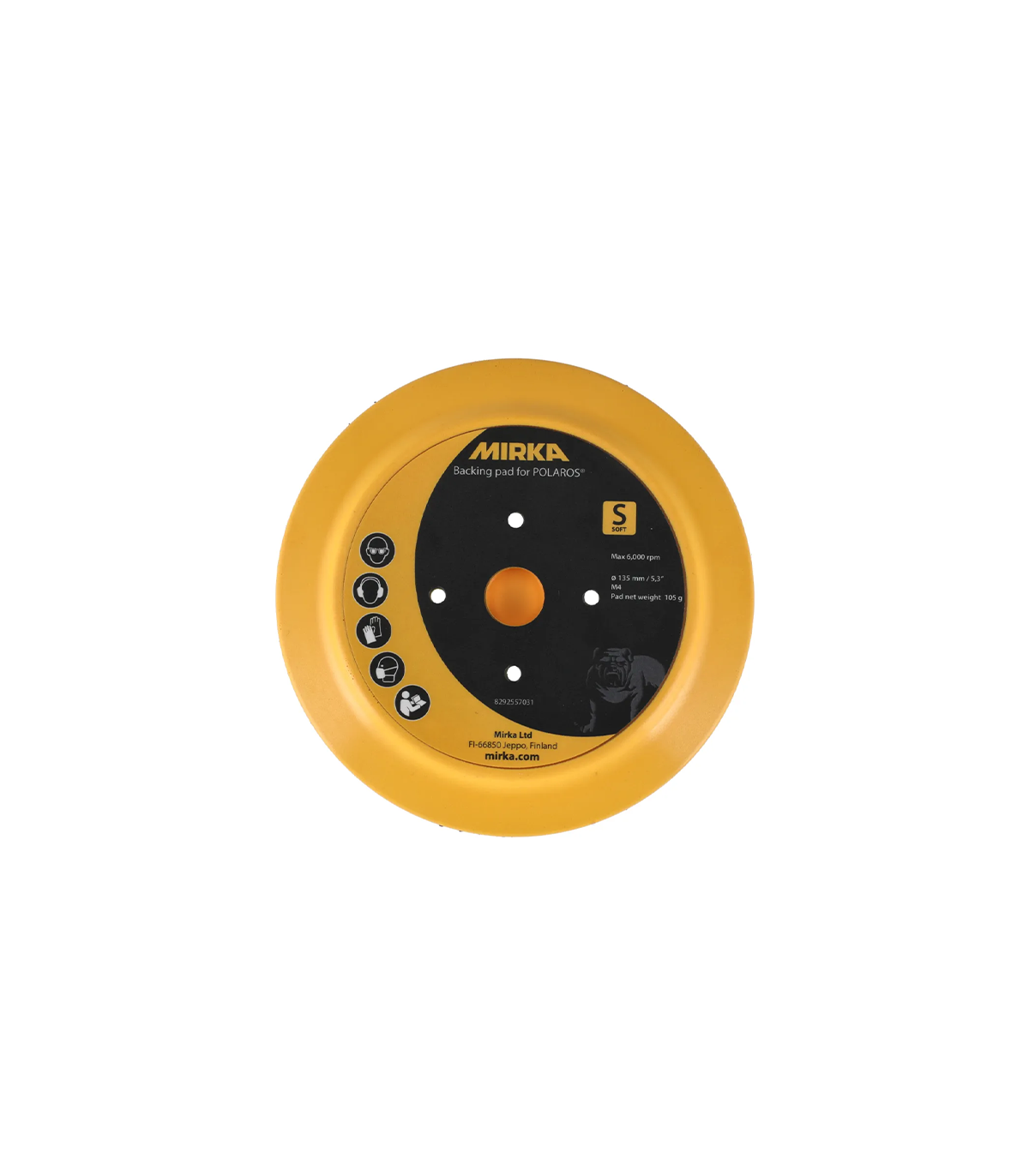 Plateau de lustrage pour POLAROS Ø 135 mm souple MIRKA