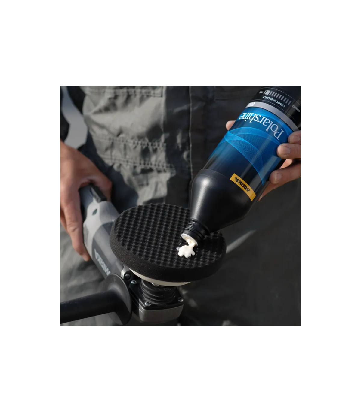 Mousse de polissage Ø 150 mm noire alvéolée MIRKA