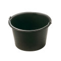Seau évasé plastique noir 14L anse 6,3 mm MONDELIN