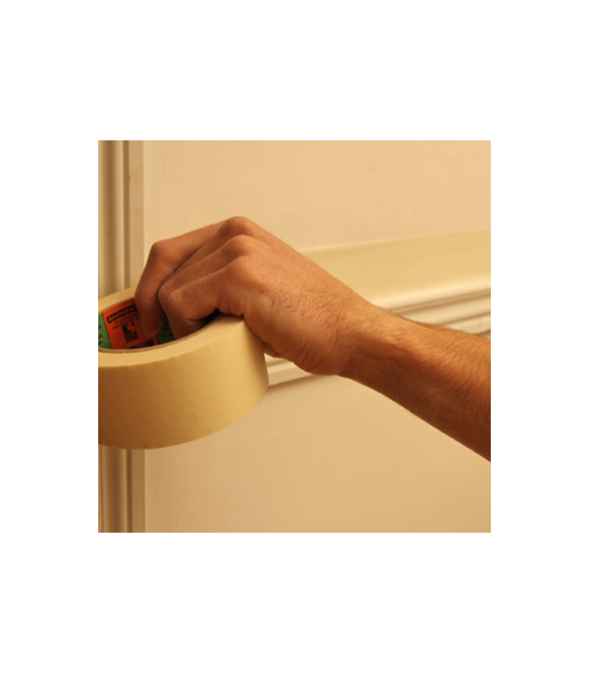 Ruban adhésif "9060S" Masquage professionnel 60°C/3 jours Chamois 38mm x 50m BARNIER