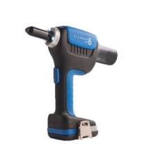 Riveteuse sans fil 18V Ø4,8 à 6,4mm E-6 + 2 batteries 18V 2 Ah + chargeur rapide SCELL-IT