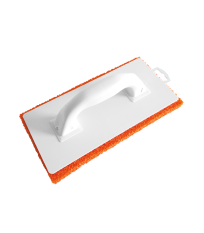 Frottoir plastique monobloc spongieux orange 29x14 cm MONDELIN