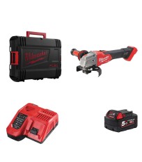 Meuleuse d'angle Ø125 mm M18 FSAGV125XB-0X + 1 batterie 18V 5 Ah + chargeur M12-18FC MILWAUKEE
