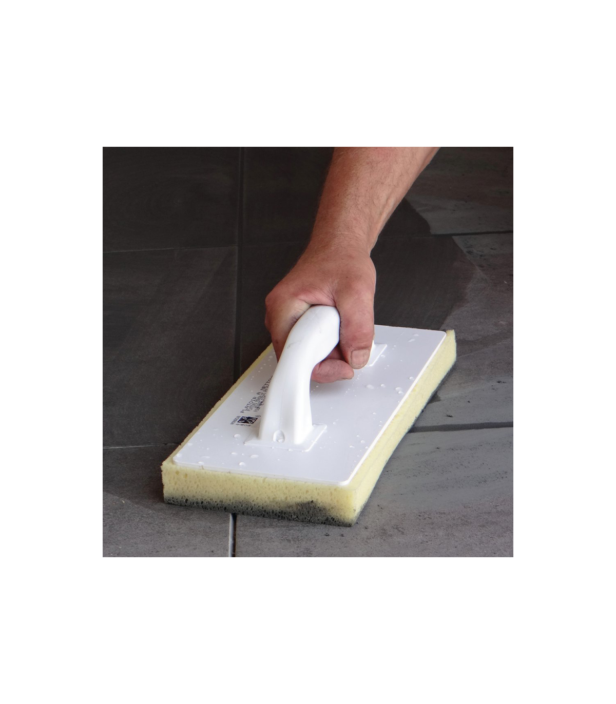 Platoir à nettoyer mousse fine 29x12 cm jaune MONDELIN