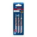 Lot de 3 lames de scie sauteuse 100 mm T 144 DHM Bois BOSCH