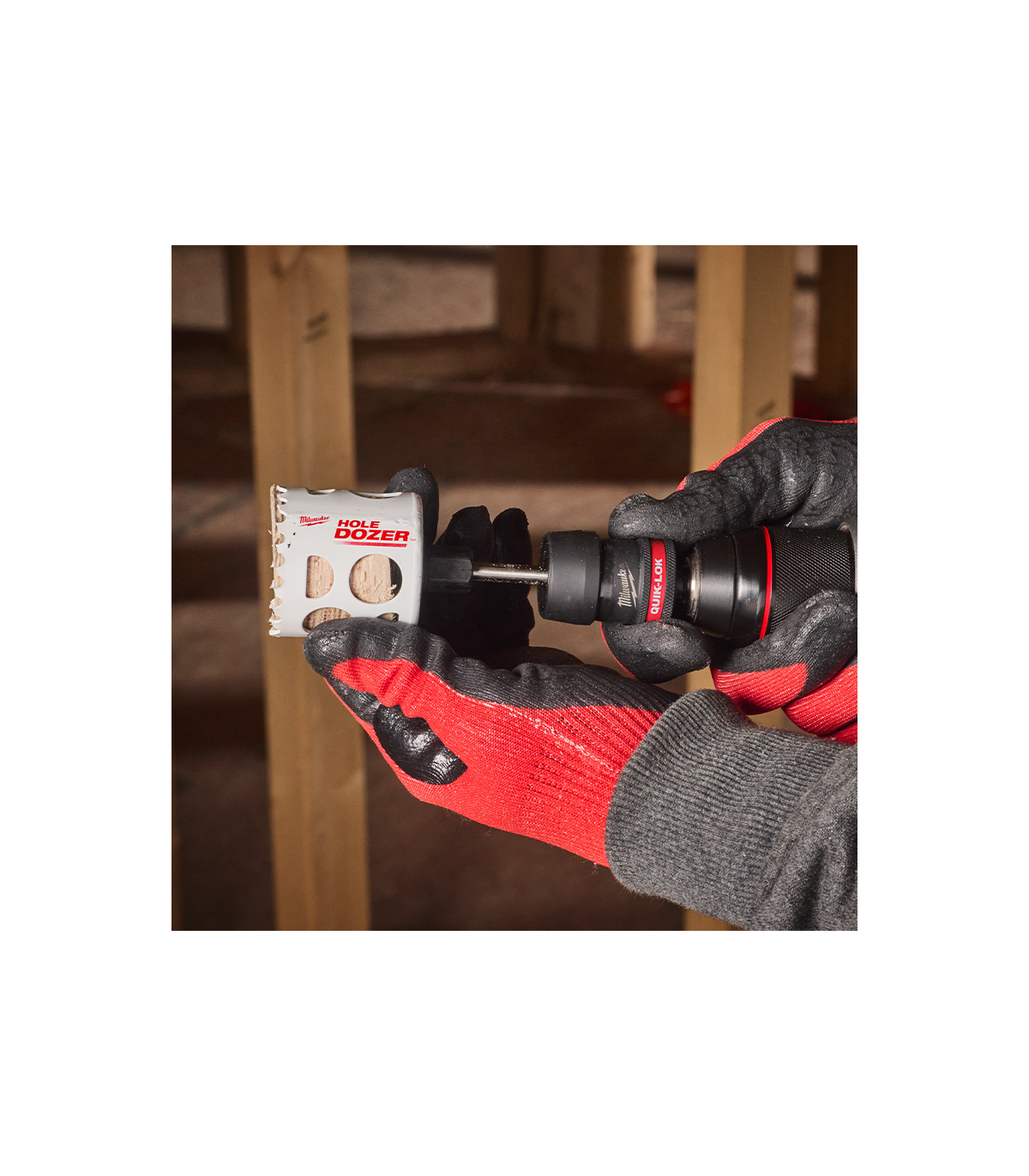Porte scies cloches Hole Dozer QL Arbor Ø14-30 mm MILWAUKEE