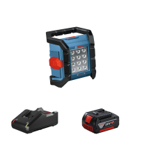 Projecteur de chantier GLI 18V-1500 + 1 batterie GBA 18V 4 Ah + 1 chargeur GAL 18V-40 BOSCH