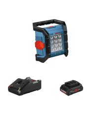 Projecteur de chantier GLI 18V-1500 + 1 batterie Procore 18V 4 Ah + 1 chargeur GAL 18V-40 BOSCH