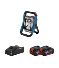 Projecteur de chantier GLI 18V-3000 + 2 batteries GBA 18V 4 Ah + 1 chargeur GAL 18V-40 BOSCH