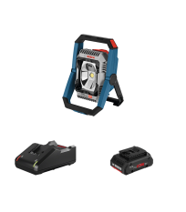 Projecteur de chantier GLI 18V-3000 + 1 batterie Procore 18V 4 Ah + 1 chargeur GAL 18V-40 BOSCH
