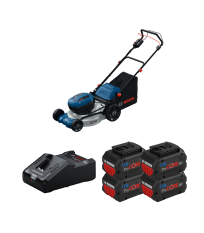 Tondeuse 2 x 18V GRA 18V2-46 SP + 4 batteries Procore 18V 8 Ah + 1 chargeur GAL 18V-160 BOSCH