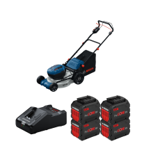 Tondeuse 2 x 18V GRA 18V2-46 SP + 4 batteries Procore 18V 12 Ah + 1 chargeur GAL 18V-160 BOSCH