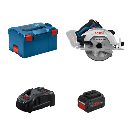 Scie circulaire Ø190 mm GKS 18V-68-2 + 1 batterie ProCore 18V 5,5 Ah + 1 chargeur GAL 1880 CV BOSCH