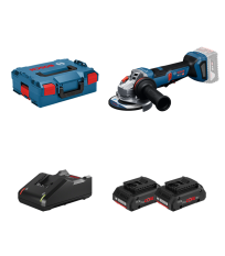 Meuleuse Ø125 mm GWS 18V-11 PS + 2 batteries ProCore 18V 4 Ah + 1 chargeur GAL 18V-40 BOSCH
