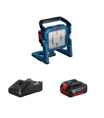 Projecteur de chantier GLI 18V-5000 + 1 batterie GBA 18V 4 Ah + 1 chargeur GAL 18V-40 BOSCH