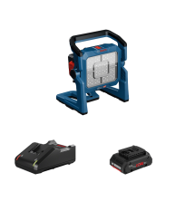 Projecteur de chantier GLI 18V-5000 + 1 batterie Procore 18V 4 Ah + 1 chargeur GAL 18V-40 BOSCH