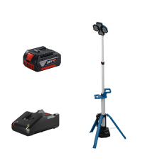 Projecteur de chantier GLT 18V-5000 + 1 batterie GBA 18V 4 Ah + 1 chargeur GAL 18V-40 BOSCH