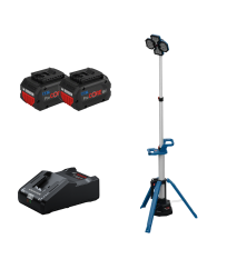 Projecteur de chantier GLT 18V-5000 + 2 batteries ProCore 18V 8 Ah + 1 chargeur GAL 18V-160 BOSCH