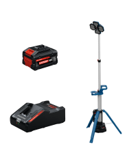 Projecteur de chantier GLT 18V-5000 + 1 Batterie EXPERT 8 Ah + 1 Chargeur EXAL18V-160 BOSCH