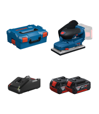 Ponceuse vibrante GSS 18V-18 + 2 batteries GBA 18V 4 Ah + 1 chargeur GAL 18V-40 BOSCH