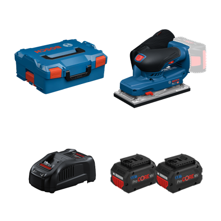 Ponceuse vibrante GSS 18V-18 + 2 batteries ProCore 18V 5,5 Ah + 1 chargeur GAL 1880 CV BOSCH