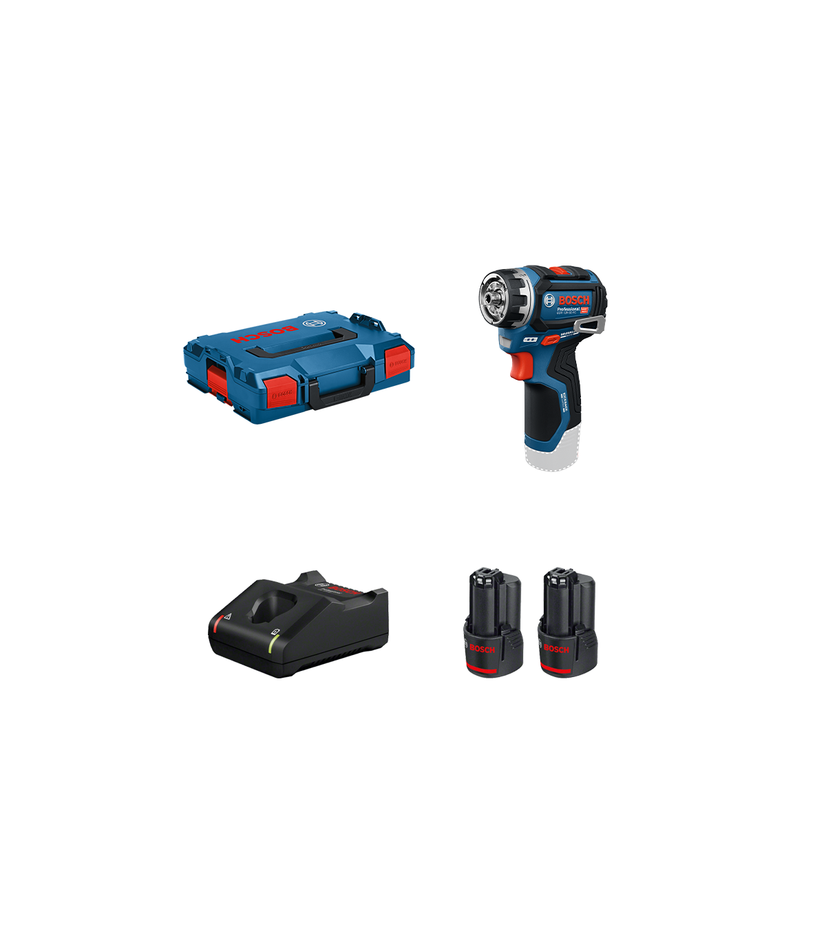 Perceuse visseuse GSR 12V-32 FC + 2 batteries 12V 3 Ah + 1 chargeur GAL 12V-40 BOSCH
