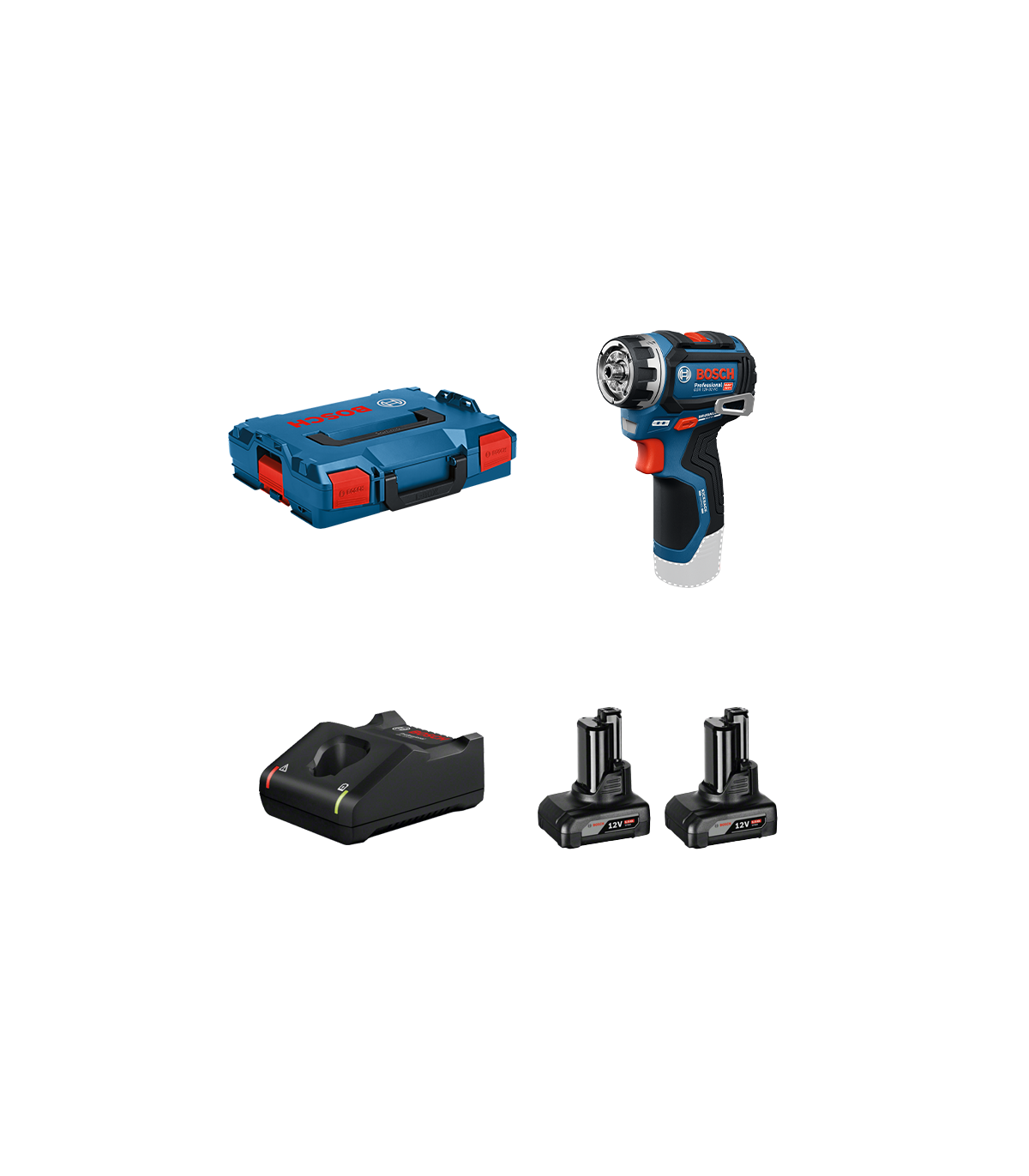 Perceuse visseuse GSR 12V-32 FC + 2 batteries 12V 6 Ah + 1 chargeur GAL 12V-40 BOSCH